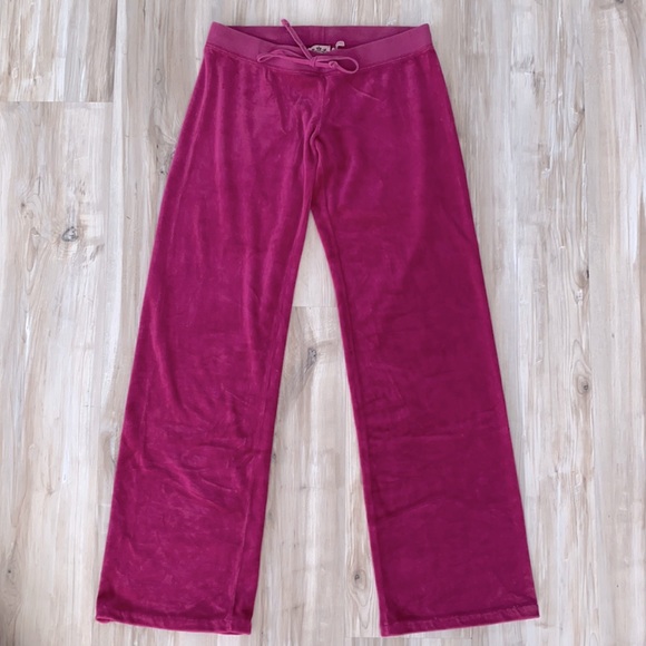 ❤️ Juicy Couture Classic Iconic Velour Drawstring Pants Size Small - Picture 1 of 6